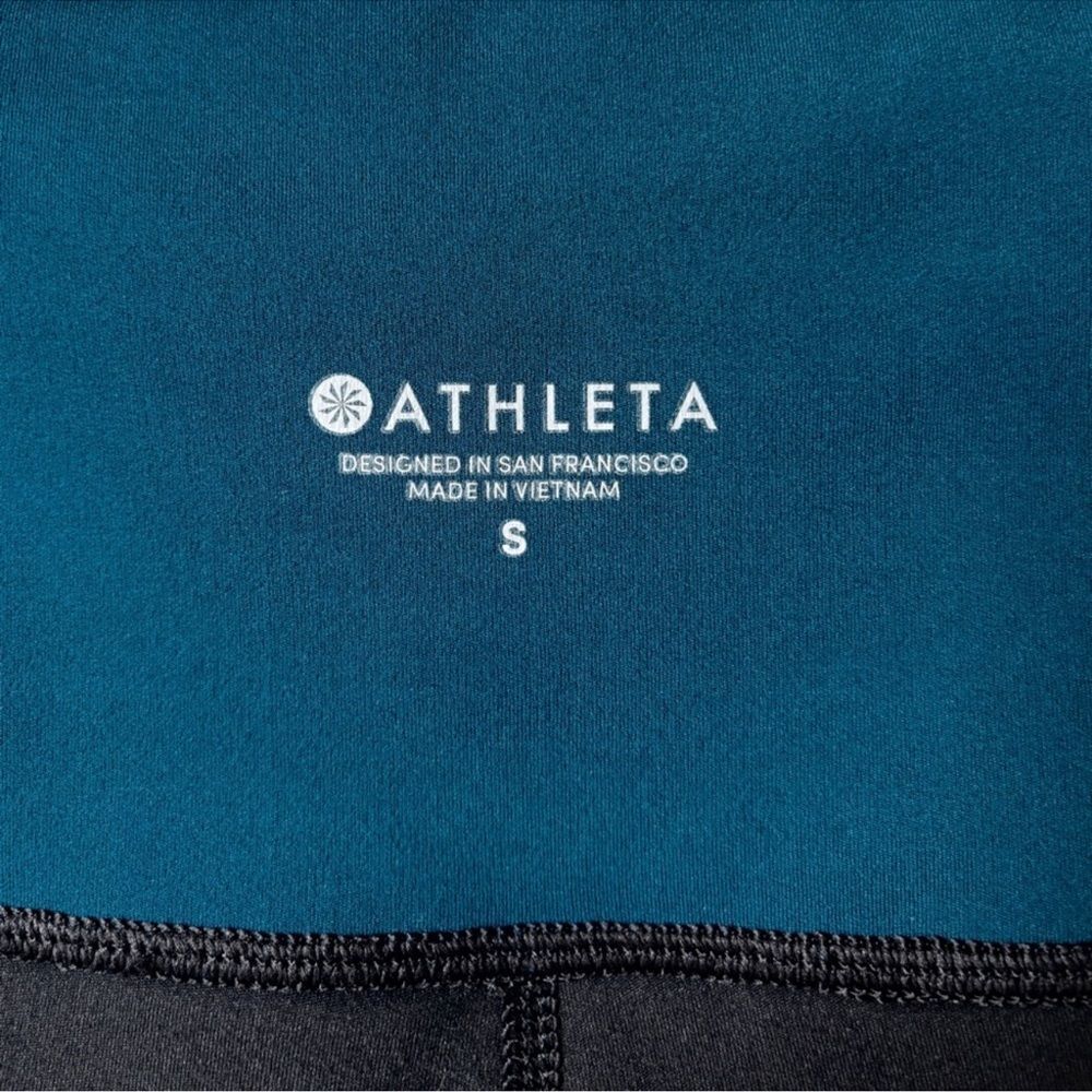 Athleta Elevation Powervita Teal 7/8 Leggings Size Small - Picture 14 of 16